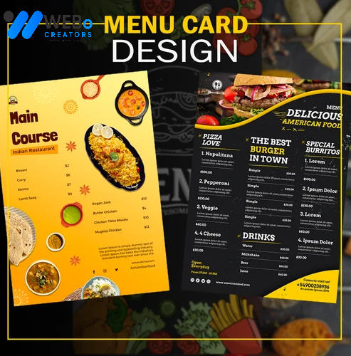 Restaurant digital menu board Santa Clara ,CA menu printing services online food menu design 2026