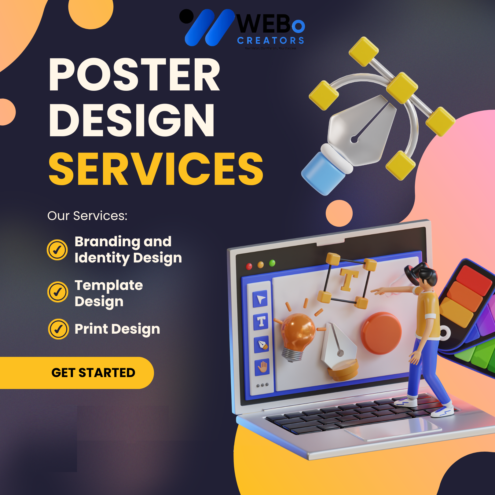 Poster Design Service | Get Powerful Advertising Poster in Santa Clara ,CA for Business and Events